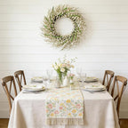 26 Inch Spring Wreaths for Front Door, Large Artificial Forsythia Flowers Wreath, Spring Summer Floral Wreath All Season for Home, Wall, Window, Porch, Wedding, Farmhouse Decor (White)
