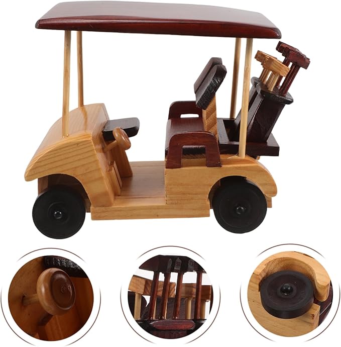 SUPVOX Handmade Vintage Car Sculpture for Home Decoration Unique Antique Vehicle Ornament for Desktop and Bookshelf for Car Lovers