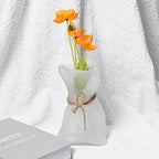 Kaitnax Glass Vases Irregular Shaped Flower Vase Art Decorative Flower Vase for Wedding, Dinning, Bookshelf, Home Decoration or Gift