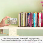 Mini Decorative Books For Home Decor, Small Wood Book Stack For Table Decor, Home Decor Book For Living Room Mantel, Farmhouse Stacked Books Decorative（L37）