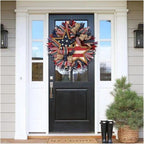 250th Anniversary Wreath for Front Door, USA 250th Anniversary Patriotic Wreath, Red White Blue America 250 Door Wreath, Handmade 250 Anniversary USA Wreath for Home Porch Wall Decor