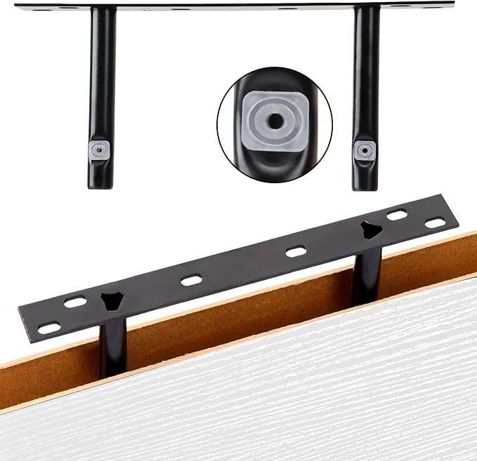 Fixwal White Shelves for Wall, 15.7in Rustic Wood Finish Floating Wall Shelves Set of 4, Shelves for Wall Decor, with Invisible Brackets for Bathroom, Living Room,Bedroom and Kitchen