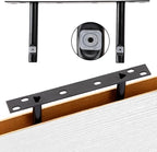 Fixwal White Shelves for Wall, 15.7in Rustic Wood Finish Floating Wall Shelves Set of 4, Shelves for Wall Decor, with Invisible Brackets for Bathroom, Living Room,Bedroom and Kitchen