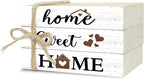 Mini Decorative Books For Home Decor, Small Wood Book Stack For Table Decor, Home Sweet Home decoration Books For Living Room Bookshelf, Farmhouse Stacked Books decoration（L47)