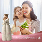 Gifts for Mom, Mother and Daughter Figurines, Mother Daughter Gift Hand Painted Figure, for Christmas, Thanksgiving, Mother's Day or Birthday.