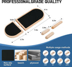 Ankle Balance Board - Premium Solid Birchwood Foot Strengthener for Stability, Sprained Ankle Recovery & Plantar Fasciitis Relief, Adjustable Axis & Sidekick Design for Athletes, Physical Therapy, & Posture Correction