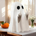 Halloween Ghost Figurine - Large Size 4.5 in Ghost Statue, Halloween Ghost Figurines for Home, Desk, Party Decor, Spooky & Cute Ghost Decor Home Decor Indoor (Big)