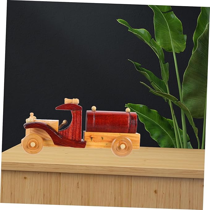 Vintage Wooden Car Model Retro Wood Car Decor for Home Decoration Unique for Car Enthusiasts Premium Quality Miniature Car Model Rustic Industrial Style Adornment