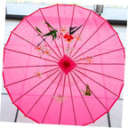 Cabilock Oil Paper Umbrella Frame Hand-Made Umbrella Bracket Stage Stands Chic Decorative