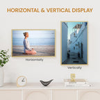 10x16 Aluminum Metal Picture Frame,Tempered Glass Gold Photo Frame 10x16 for Family Photo,Posters,Art,Document to Wall Mount Horizontally or Vertically