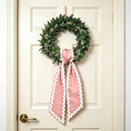 of Decorative Door Swag with Beautiful Scalloped Design Instantly Brightens Entryways and Living Space Trim Garlands Ribbons