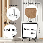 Home Decor, Farmhouse Shelf Decor For Living Room, Boho Aesthetic Table Decorations, Christian Gifts For Women Men, Entryway Tv Stand Fireplace Mantle Coffee Table Decoration (trust-05)