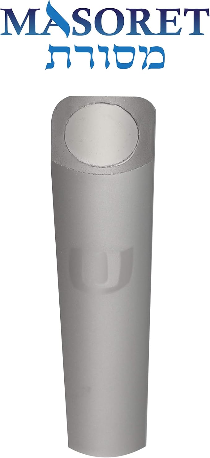 3-Piece Aluminum Door Mezuzah Cases: Special Profile, No Holes, 5-Inch 12cm Hebrew Parchment Scroll Holder Boxes