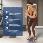 MADOG Wobble Balance Board for Adults, 15.5" TPR Non-slip Surface with Handle for Workout Core Trainer Physical Therapy, Home Gym Stability Board