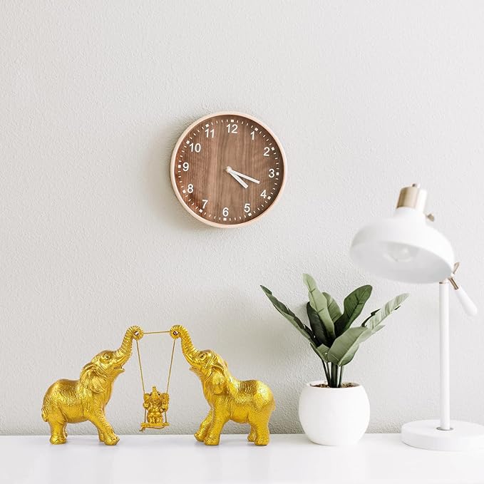 Elephant Statue For Home Decor.Gold Elephant Decor For Living Room,Office,Shelf,Table Centerpiece Decorations.Elephant Gifts for Women,Mom.Good Luck Elephant Figurines.Home Decor Living Room.(Gold)