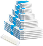 Simple Deluxe 25 Pack Space Saver Bags, Vacuum Storage Bags, Space Saver Bags for Comforters, Blankets, Bedding, Pillows and Clothes, Hand Pump Included(5 Jumbo/5 Large/5 Medium/5 Small/5 Roll M)