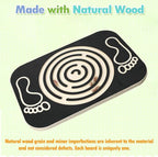 Balance Board Maze for Kids, Wobble Board Rocking Seesaw Sensory Training with 6 Balls, Non-Slip Pedals Indoor Outdoor for Boys Girls