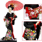 Earlyred 12 Inch Japanese Geisha Kimono Doll 30cm Asian Kimono Doll Collectible Figurine Decoration Gift Red