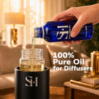 Sandalwood SW08 Hotel Scent Diffuser Oil | 5.07 Fl oz (150 ml) - Waterless Diffuser Oil Refill & Highly Concentrated Fragrance Oil, Diffuser Oil Scents Luxury, Hotel Oil Diffuser