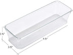 Masirs Clear Drawer Organizer - Easily Organize and Customize the Layout of Drawers. Great for Office Desk, Utensils, Cosmetics and Makeup. (8-Piece Set)