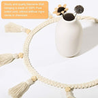 Tatuo Boho Macrame Tassel Garland for Classroom Decor Hanging Tassel Garland Bunting Boho Classroom Decor for Nursery Room Birthday Party Bedroom Dorm(4 Pieces,37.4 Inch)