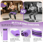 Ankle Resistance Bands with Cuffs & Fabric Resistance Bands Set - Legs & Glutes Workout Equipment for Women & Men, Home Gym Heavy Exercise Bands for Hip, Yoga, Strength Training, Rehab, Pilates