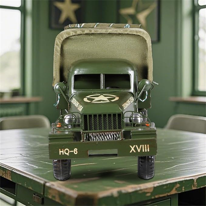 Metal Classic Truck Car Model - Retro Truck Model Vehicle Model Decorative Collectible for Home Office Decor