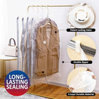 Hanging Vacuum Storage Bags, 6 Pack Large Hanging Vacuum Seal Garment Bags for Clothing, Space Saver for Clothes, Suits, Dresses, Jackets, Clothing Storage for Moving Supplies(53.1x27.6 in)