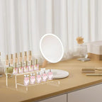6 PCs Risers Display Stands 3 Tiers Desktop Acrylic Shelves Cake Dessert Holder Products Stand for Collectibles Shoes Jewels Pop Figure (Clear)