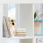 Ycyfckdr Mini Decorative Books for Home Decor, Wood Book Stack for Table Decor, Home Sweet Home Decor Books for Living Room Bookshelf, Farmhouse Stacked Books Decor (L01)