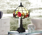 HUIMEIJU HMJ8033 Metal Base with Diameter 8 inch Table lamp Glass lampshade