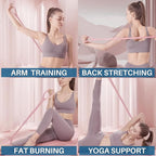 LEZER Figure 8 Resistance Band, Fitness Elastic Rope, Execrise Workout for Arm, Back, Chest and Shoulder, Yoga, Pilates, Stretching, Physical Therapy Equipment