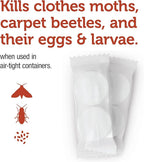 Enoz Moth-Tek Packets Cedar Scent - 12 oz. Bag (6) Kills Clothes Moths, Carpet Beetles, and Eggs and Larvae