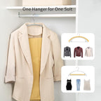 Nature Smile Non Slip PVC Coating Sweater Hangers,Dress Suit Coat Hangers,Shoulder Bump Free Golf T Shirts Clothes Hangers (Silvery Grey Color 10 Pack)