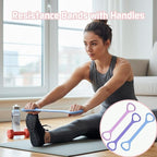 Figure 8 Fitness Resistance Band, Exercise Resistance Bands for Women, Resistance Bands with Handles for Arms, Back, Shoulders, Legs and HIPS Working Out