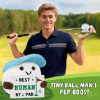 Golf Gifts for Men - Funny Crochet Golf Ball Accessories, Positive Gifts for Golfers Husband Dad Friends, Emotional Comfort Golf Gift Birthday