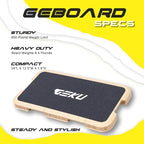 Resistance Band Workout Footplate - Wood Exercise Platform with Non-Slip Surface for Band Training, Stretching, and Full-Body Home Gym