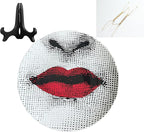 Decorative Plates Handmade Ceramic Ornament for Home&Office Wall Decors (with Hanger) (F5)
