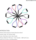 𝐇𝐀𝐍𝐒𝐘𝐃𝐎𝐍𝐍𝐘 Boxing Resistance Bands for Explosive Strength and Speed Training - Enhance Your Boxing Skills Anywhere, Anytime