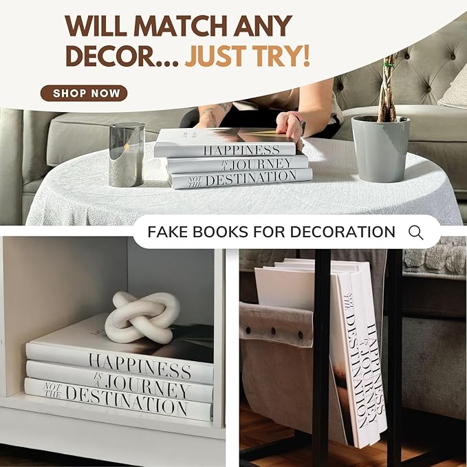 Decorative Books for Home Decor - Coffee Table Book Decor - Fake Books for Decoration - Faux Books for Decoration - Decorative Books for Coffee Table Decor - Decor Books - Large Book Decor