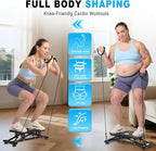HOTWAVE Ski Balance Board with LCD Display and 300LB Weight Capacity, Rocking Stepper Ski Simulator for Home Workout, Ideal for Balance, Cardio and Core Workout for Adults