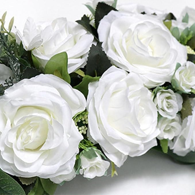 Wedding Arch Swag Artificial Silk Flower Garland Rose Wreath Decorative Floral Arrangement Hanging Wall Festival Event Suitable for