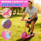 2026 Balance Jumping Ball, Balance Pogo Ball, Pogo Jumper with Handle and Ball Pump, High Jump Toy Bounce Jump Trick Board Pogo Bouncing Ball Safe and Fun Pogo Stick for Adults