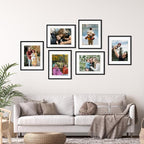 Rempry 11x14 Picture Frame, Display 8.5x11, 8 1/2x11 Certificate Document Award with Mat or 11x14 Without Mat, Wall Gallery Photo Frames, Black, 1 Pack