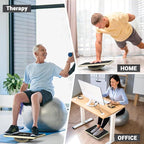 Sportneer 2-in-1 Balance Board – Adjustable Wobble & Slant Board for Core Strength, Stretching, Rehab, Standing Desk, Home Gym Workout