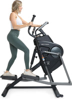 3G Cardio Elite EM X Elliptical Trainer Machine with 18”- 23” Adjustable Stride, Small Space Saving 49.2” Footprint, FreeSync™ FTMS Smart HD Connectivity, 350LB Max Weight, 5 Year Parts Warranty.