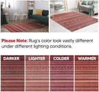 Keen Home Design 2x12 Rug - Machine Washable Runner with Non-Slip Backing, Ideal for Hallway, Entryway, Kitchen, Laundry Room - Vintage, Easy Clean, Durable, Low Pile Rug - (2'6" x 12')