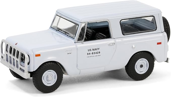 Collectibles 1970 Scout United States Navy Light Gray Battalion 64"" Series 4 1/64 Diecast Model Car by Greenlight 61040D