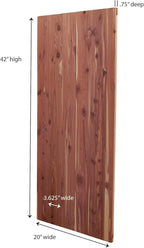 Household Essentials Cedar Fresh Cedar Panels for Closet 2 Pack, Bracket-Free with a Variety of Potential Uses, Natural