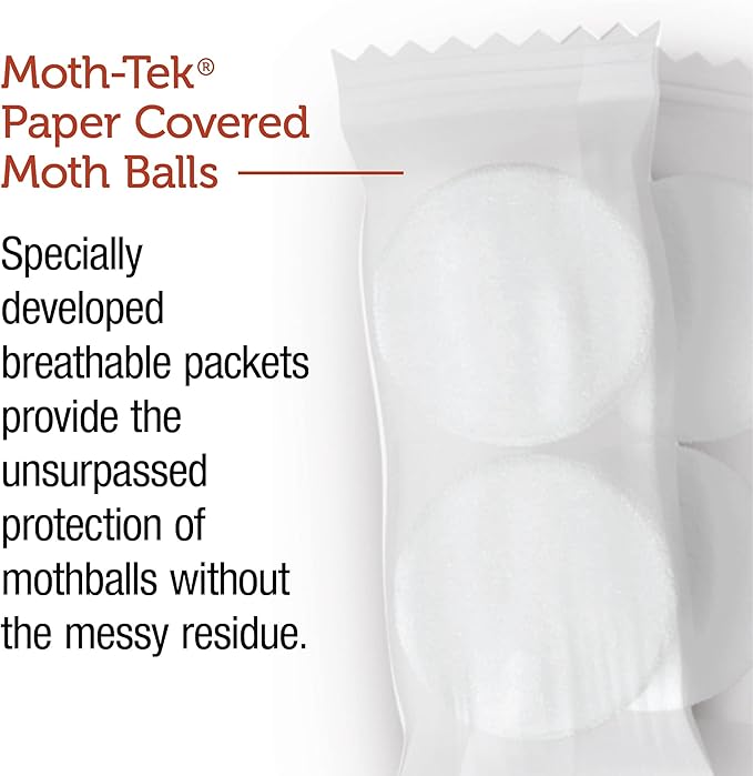 Enoz Moth-Tek Packets Cedar Scent - 12 oz. Bag (6) Kills Clothes Moths, Carpet Beetles, and Eggs and Larvae